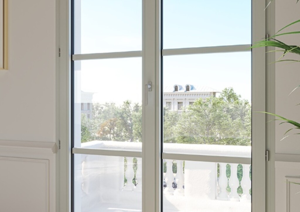 fenetre alu montants droits