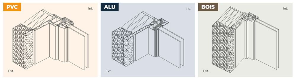 schéma pose fenetre en applique