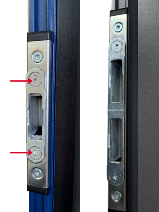 réglage des crochets d'une serrure de porte d'entrée